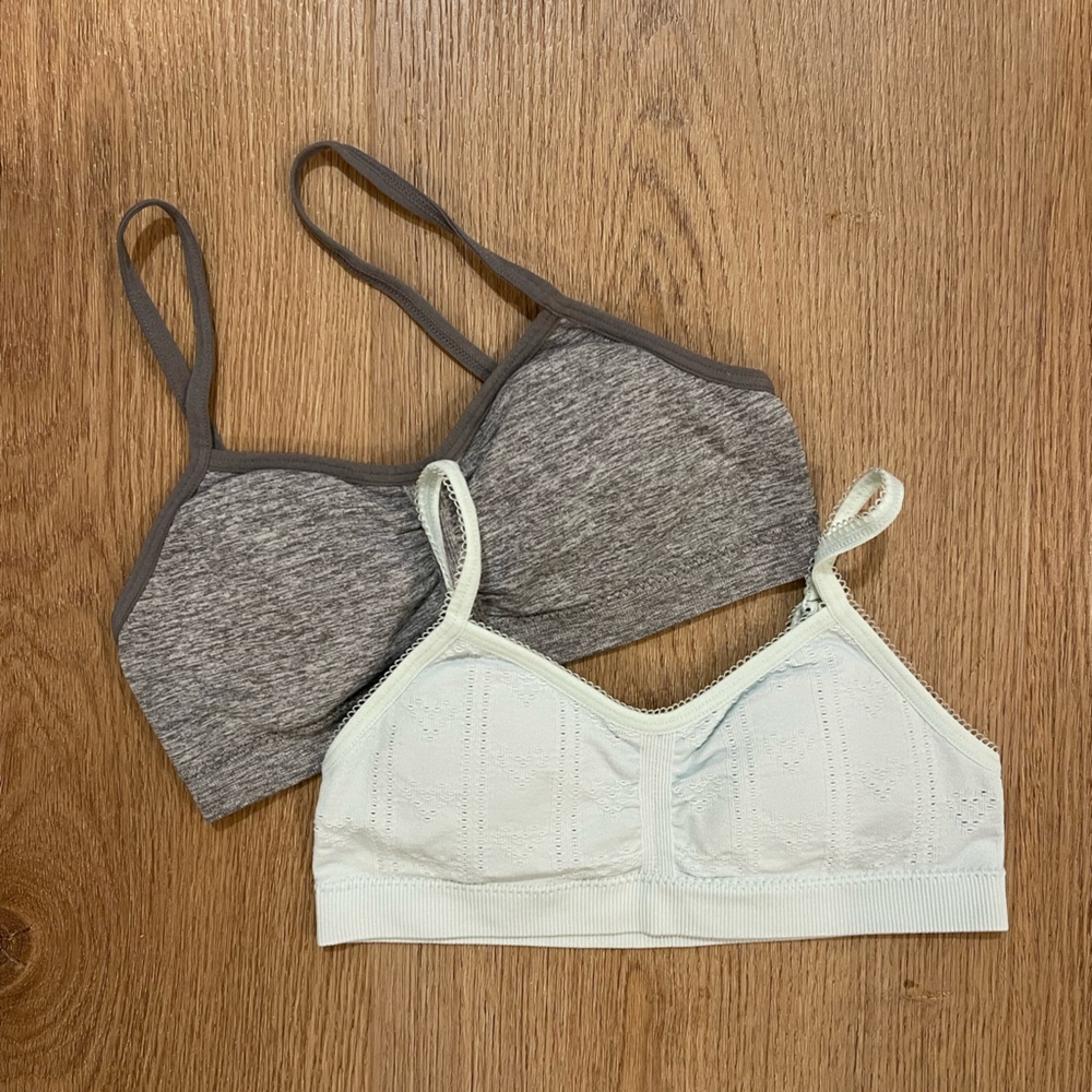 Maidenform Bralette Set in Gray and Blue Girls Size Small